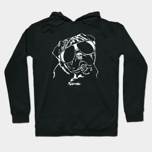 Funny Proud Pug sunglasses cool dog Hoodie